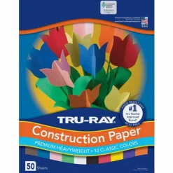 Tru-Ray Construction Paper, 50% Recycled, Assorted Colors, 9