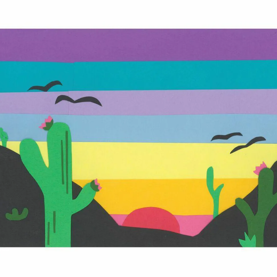 Tru-Ray Construction Paper, 50% Recycled, 9" x 12", Assorted Brights, Pack Of 50