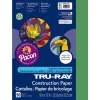 Tru-Ray Construction Paper, 50% Recycled, 9" x 12", Holiday Green, Pack Of 50
