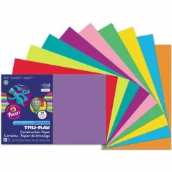 Tru-Ray Construction Paper, 50% Recycled, Assorted Colors, 12
