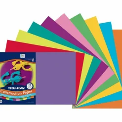 Tru-Ray Construction Paper, 50% Recycled, Assorted Colors, 12