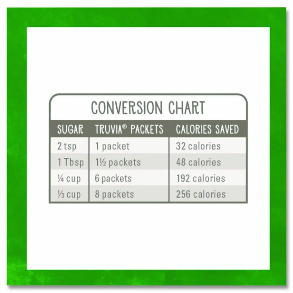 Truvia Natural Sugar Substitute, 0.12 oz Packet, 140/Box