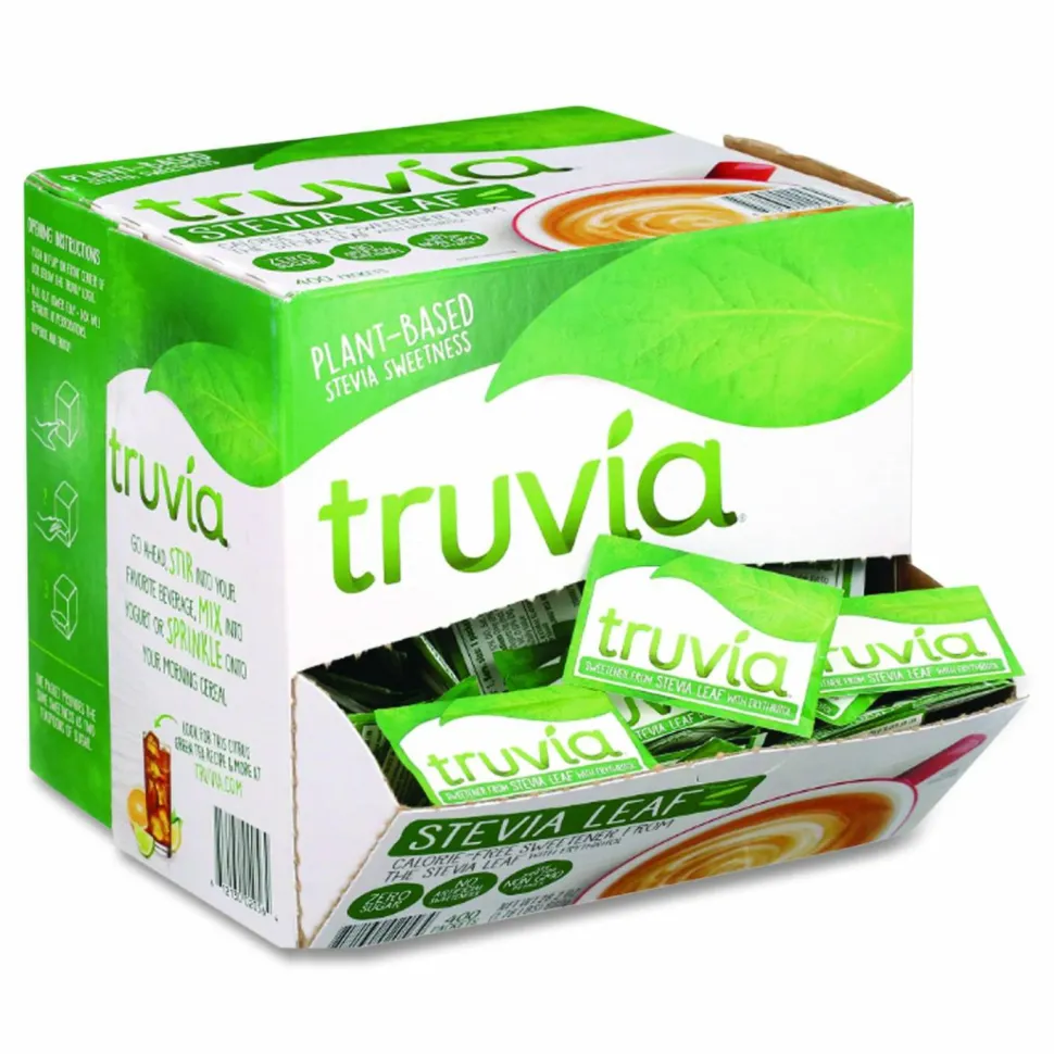 Truvia Natural Sugar Substitute, 0.12 oz Packet, 140/Box
