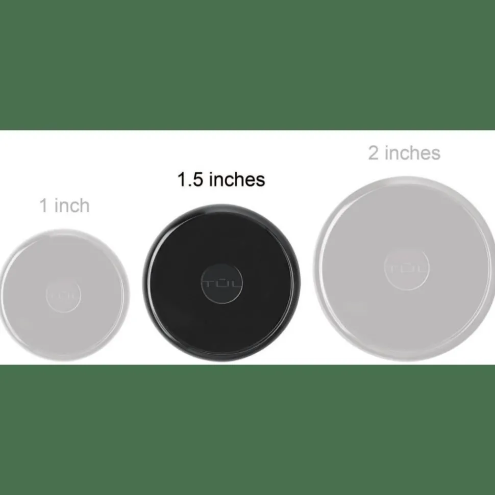 TUL Discbound Expansion Discs, 1.5", Black, Pack Of 12