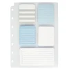TUL Discbound Lined Sticky Note Pads, Assorted Colors, 25 Sheets Per Pad, 1 Dashboard of 5 Assorted Pads