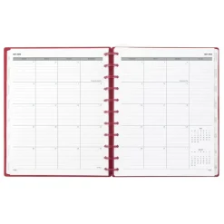 2026-2027 TUL Discbound Monthly Teacher Planner, Letter Size, Pink, July To June, 2026 to 2027 Calendar