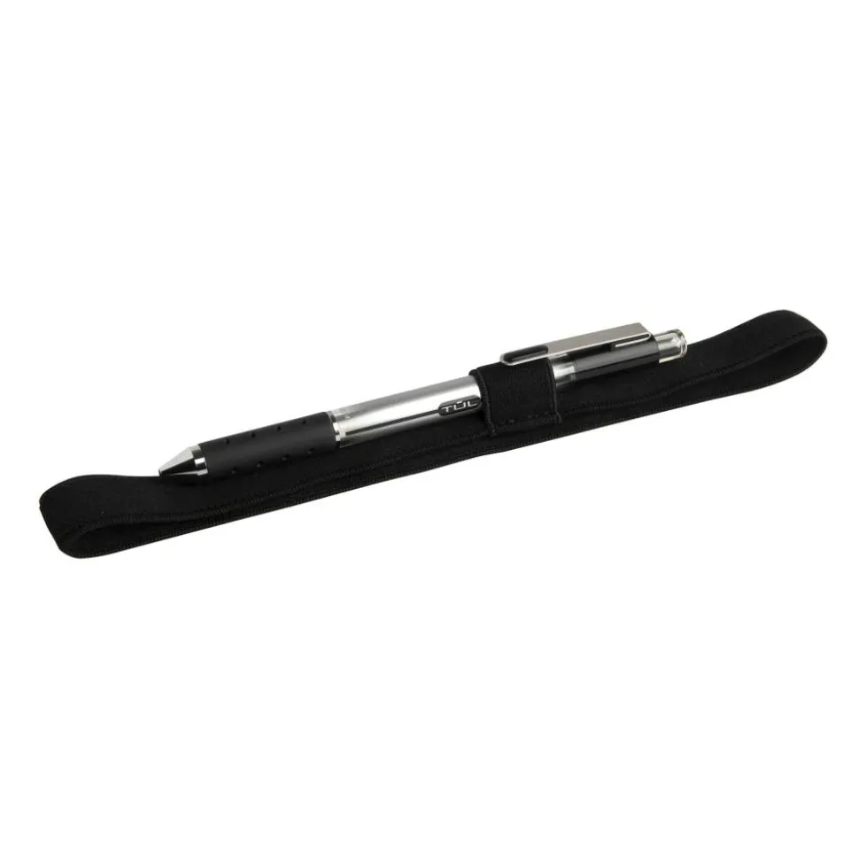 TUL Discbound Notebook Pen Loop Holders, Letter/Junior Sizes, Black, Set Of 2 Holders