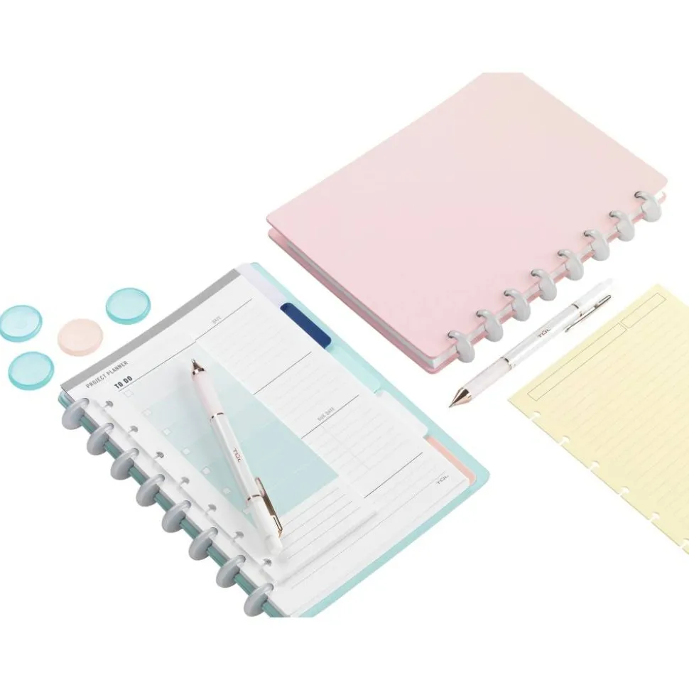 TUL Discbound Notebook Refill Pages, Letter Size, Narrow Ruled, 50 Sheets, Assorted Colors