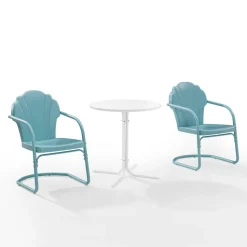 Tulip 3Pc Outdoor Metal Bistro Set