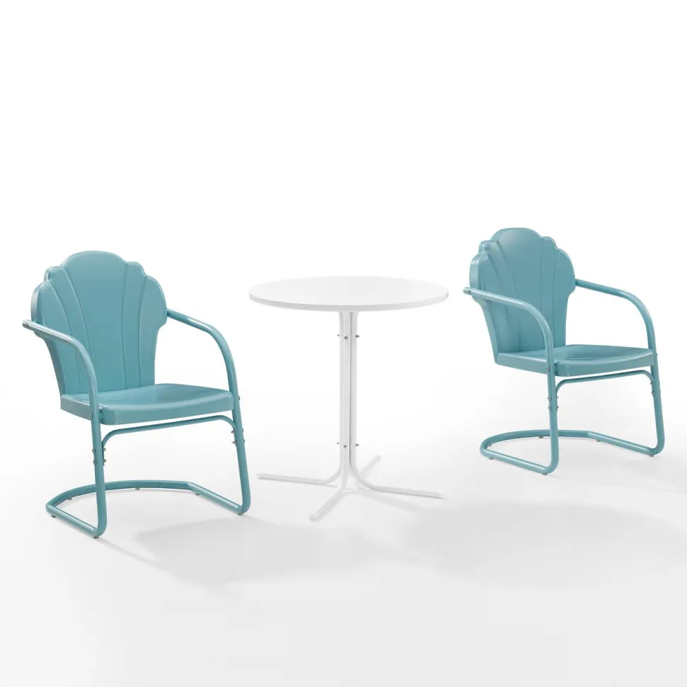 Tulip 3Pc Outdoor Metal Bistro Set