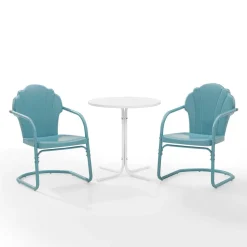 Tulip 3Pc Outdoor Metal Bistro Set
