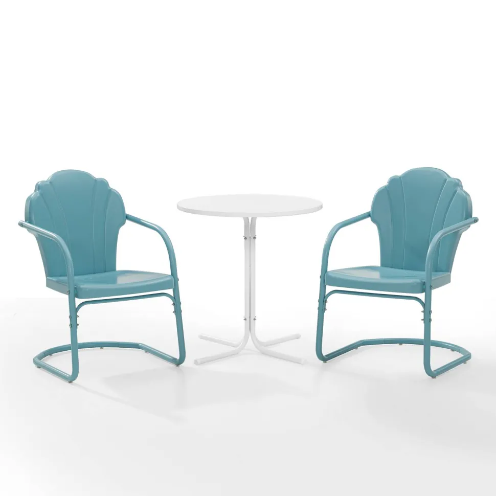 Tulip 3Pc Outdoor Metal Bistro Set