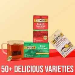 Twinings English Breakfast Decaf Tea Bags, 25/Box