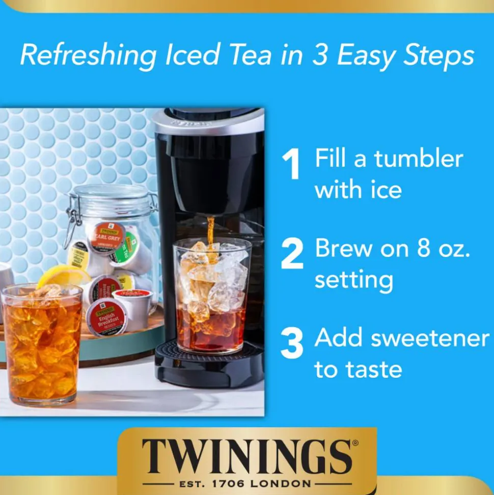 Twinings English Breakfast Tea, Keurig K-Cup Pods, 24/Box