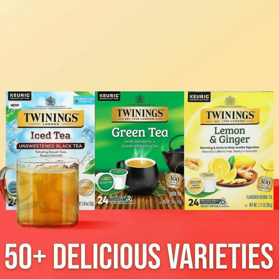 Twinings Green Tea, Keurig K-Cup Pods, 24/Box