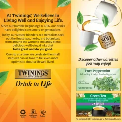 Twinings Lemon & Ginger Herbal Tea Bags, 25/Box
