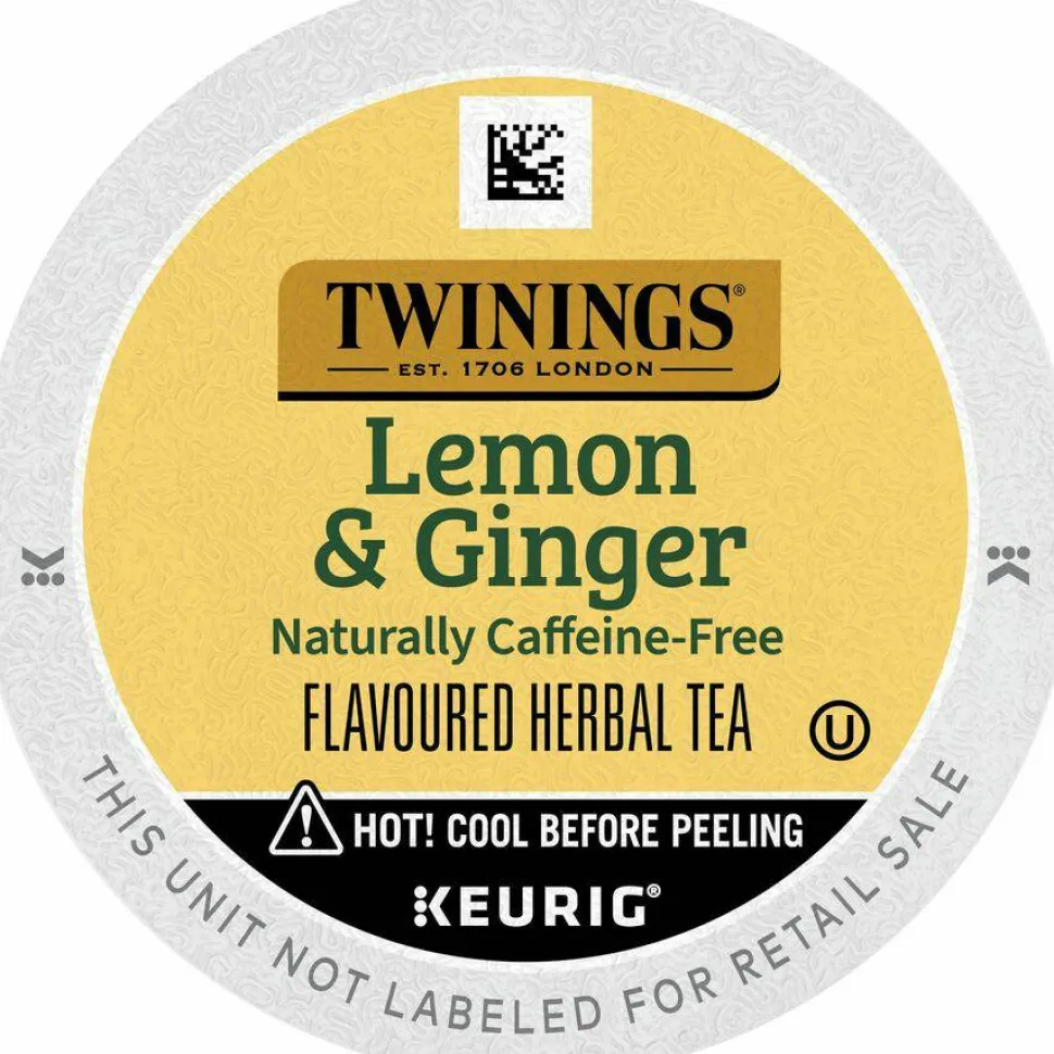 Twinings of London Lemon & Ginger Herbal Tea K-Cup