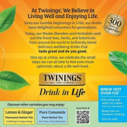 Twinings Pure Peppermint Tea, Keurig K-Cup Pods, 24/Box