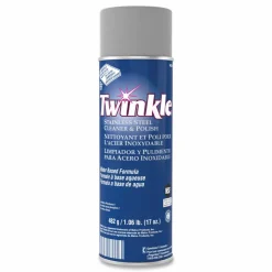 Twinkle Stainless Steel Cleaner and Polish, 17 oz Aerosol Spray, 12/Carton