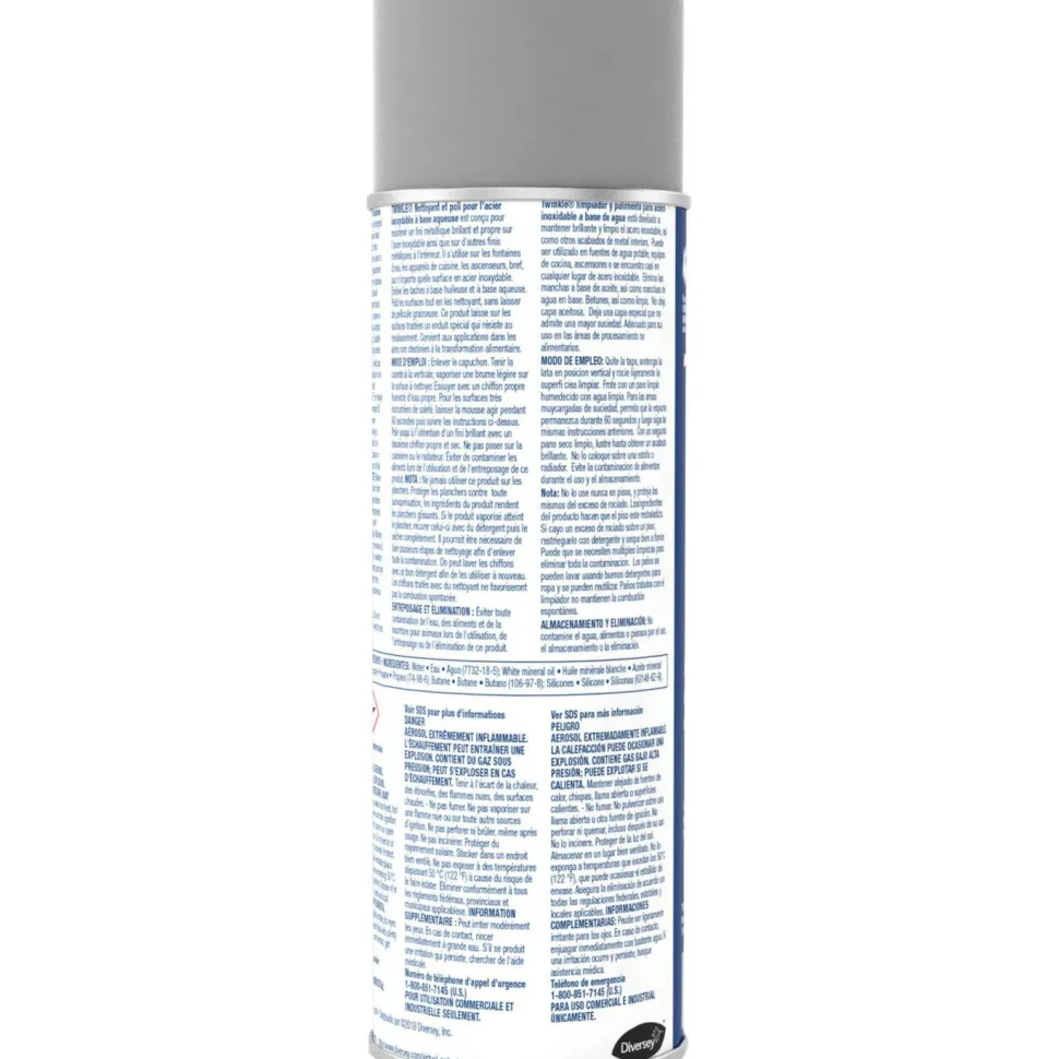 Twinkle Stainless Steel Cleaner and Polish, 17 oz Aerosol Spray
