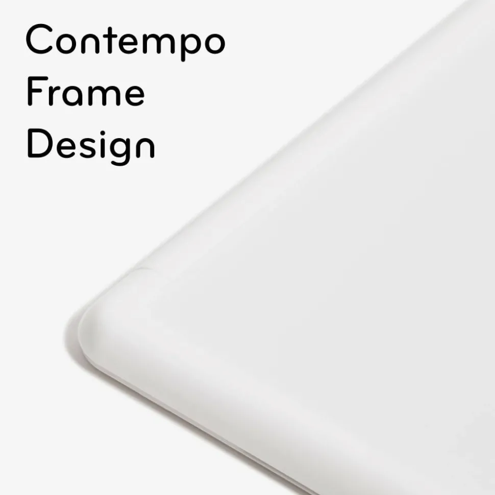 U Brands Contempo Magnetic Dry-Erase Board, 14" X 11", White Plastic Frame (252U00-04)
