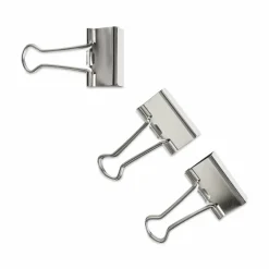 U Brands Binder Clips, Medium, Silver, 72/Pack
