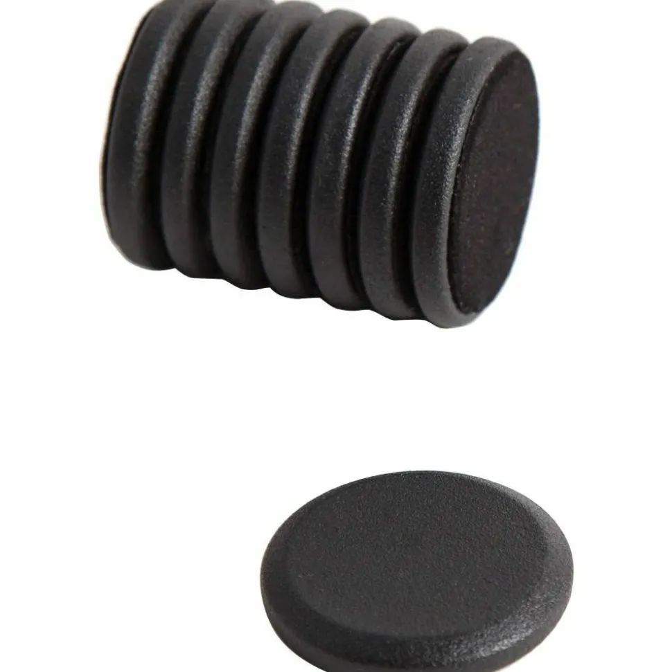 U Brands High Energy Magnets, Circles, 1.25" Diameter, Black, 8/Pack