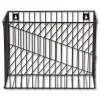 U Brands Vena Hanging File Basket, Letter Size, 6.85" Long, Black
