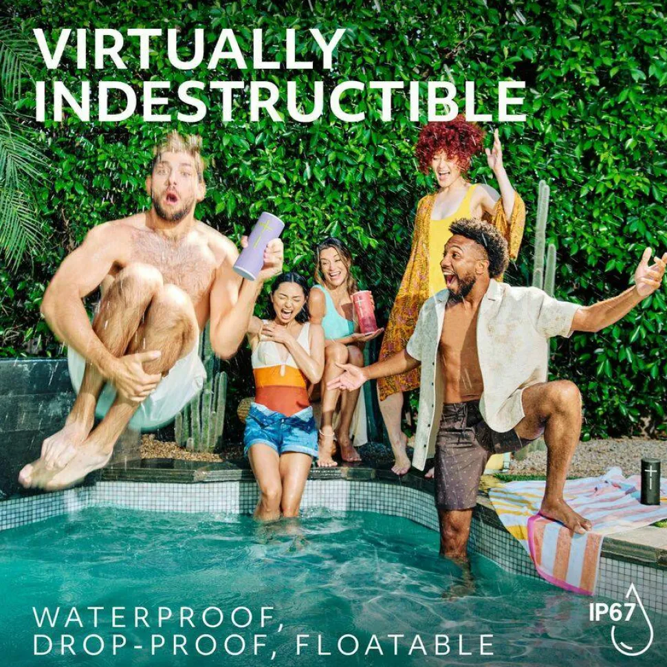 Ultimate Ears BOOM 4 Portable Waterproof Bluetooth Speaker With 360-Degree, Bold, Immersive, Crystal-Clear Sound, Floating Speaker With 15-Hour Battery and 147ft (45m) Range, Blue