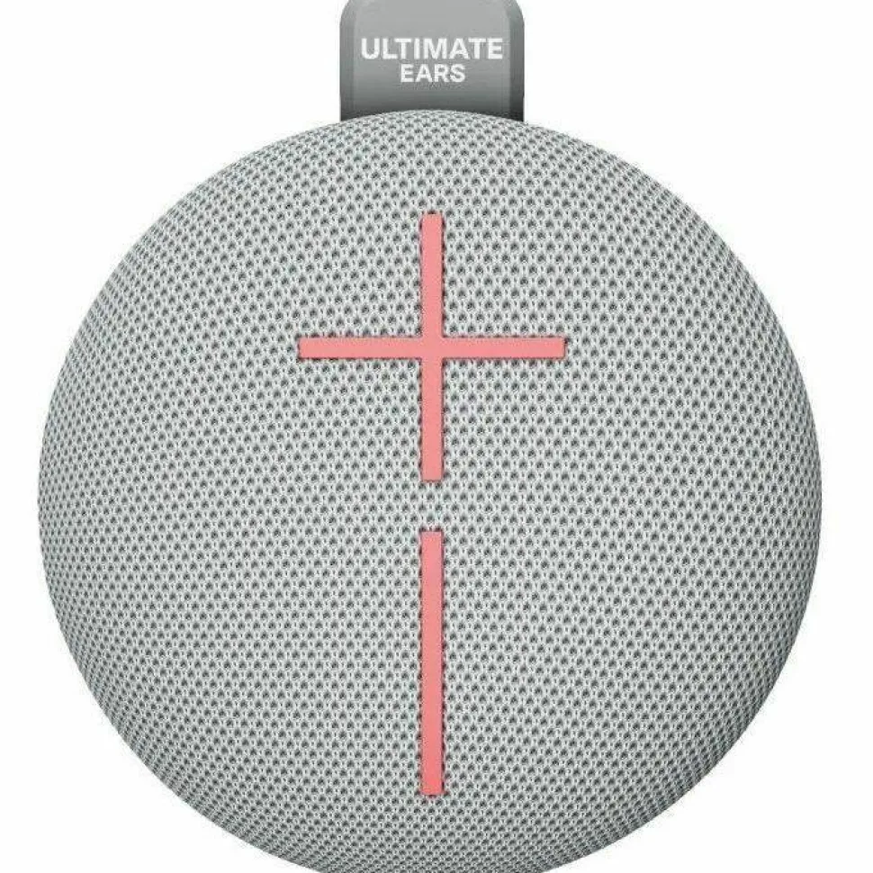 ULTIMATE EARS MINIROLL Ultra-Portable Waterproof Bluetooth Speaker, Big Bass, IP67 Dustproof, 131 ft (40 m) Range - Revive Grey