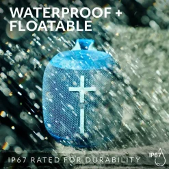 Ultimate Ears WONDERBOOM 4 Portable Waterproof Bluetooth Speaker With Big Bass and 360-Degree Sound, Dustproof Floating Speaker With 131ft (40m) Range, Gray