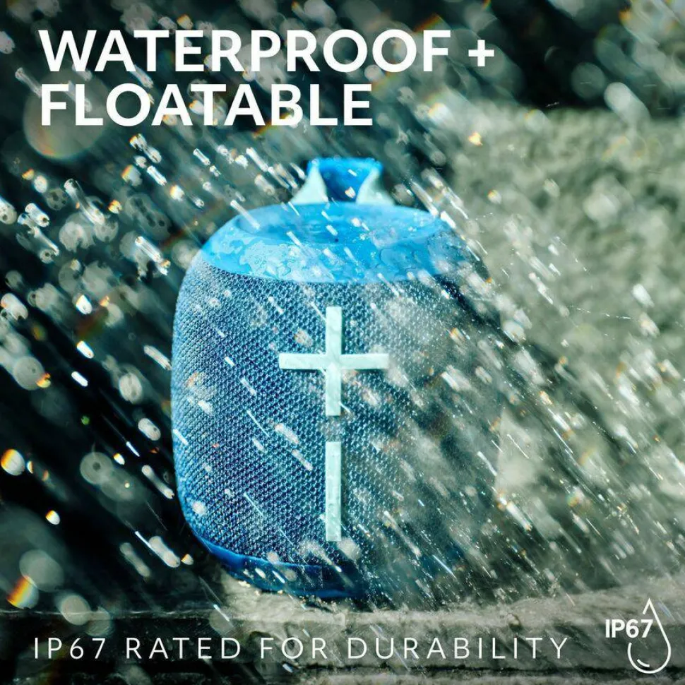 Ultimate Ears WONDERBOOM 4 Portable Waterproof Bluetooth Speaker With Big Bass and 360-Degree Sound, Dustproof Floating Speaker With 131ft (40m) Range, Gray