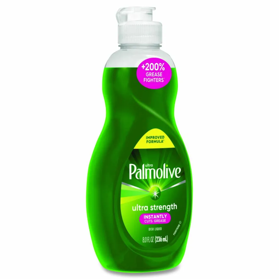 Ultra Palmolive Dishwashing Liquid, Fresh Scent, 8 oz. Bottle, 16/Carton