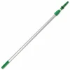 Unger Opti-Loc Extension Pole, 13 ft, Two Sections, Green/Silver