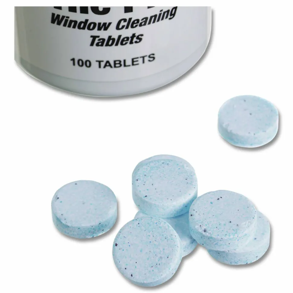 Unger Pill Window Cleaning Tablets, 100 Tablets/Bottle