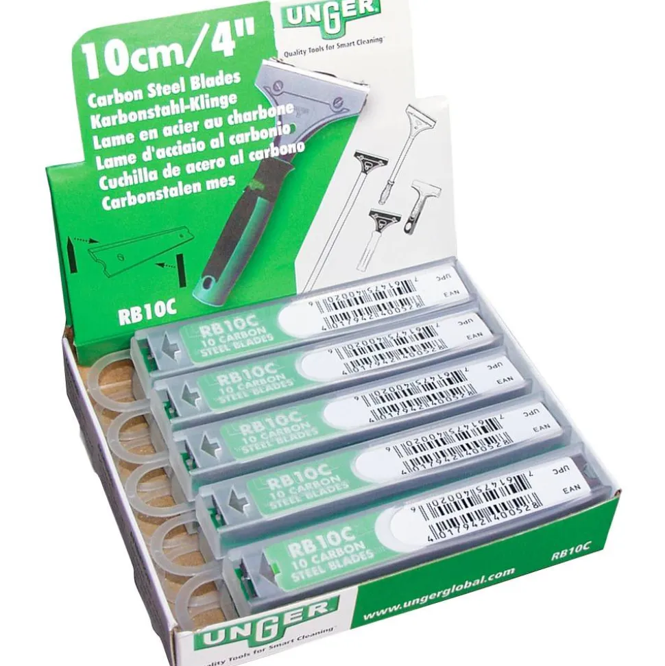 Unger Short-Handle Scraper Replacement Blades, Pack Of 10