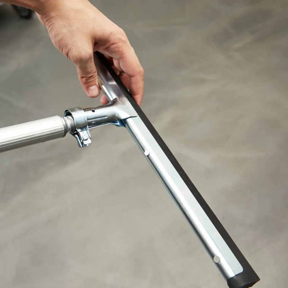 Unger Water Wand 18" Floor Squeegee Head, Black/Silver