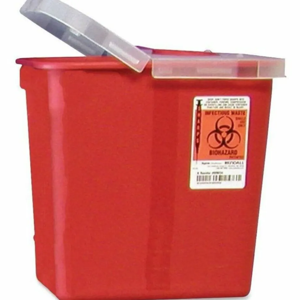 Unimed Kendall Sharps Container With Lid, 2 Gallons