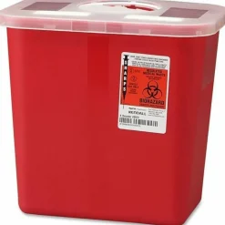 Unimed Sharps Container With Rotor Lid, 2 Gallon