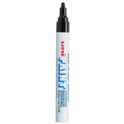 Uni-Paint Markers, Medium Point, Black, Pack Of 12