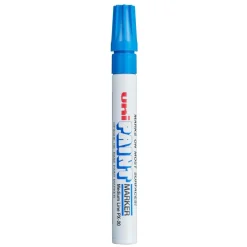 Uni-Paint Markers, Medium Point, Blue, Pack Of 12