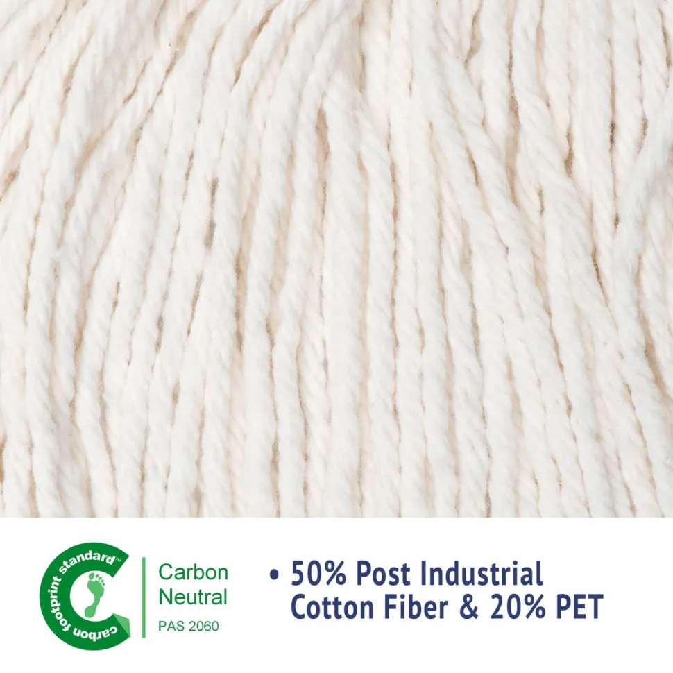Unisan Super Loop Cotton/Synthetic Yarn Wet Mop Head, Medium, White