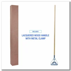 Unisan Wood Quick-Change Mop Handle, 63", 30% Recycled, Natural