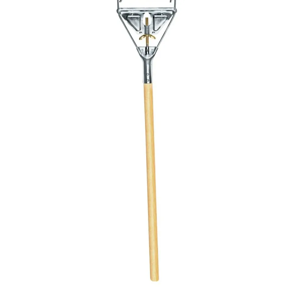Unisan Wood Quick-Change Mop Handle, 63", 30% Recycled, Natural