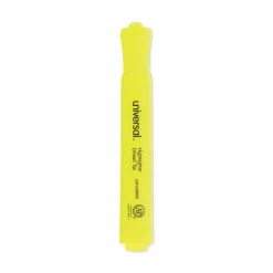 Universal Desk Highlighter Value Pack, Fluorescent Yellow Ink, Chisel Tip, Yellow Barrel, 36/Pack