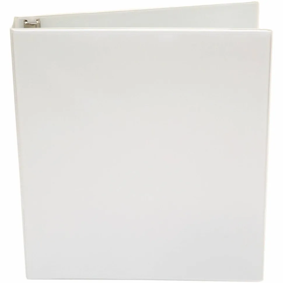 Universal Economy Round Ring View Binder, 3 Rings, 1" Capacity, 11 x 8.5, White