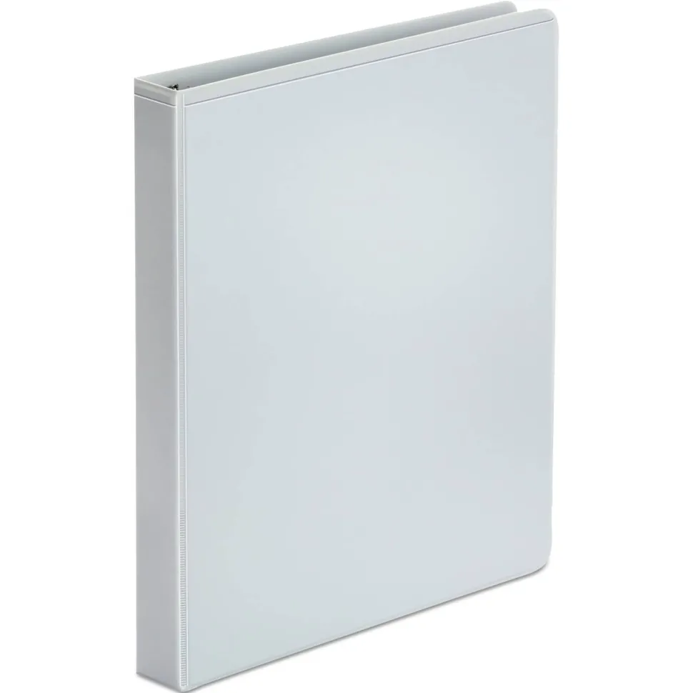Universal Economy Round Ring View Binder, 3 Rings, 1" Capacity, 11 x 8.5, White