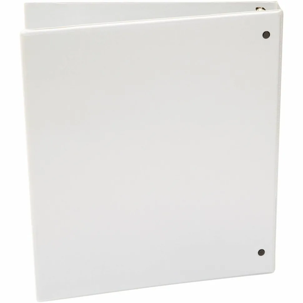Universal Economy Round Ring View Binder, 3 Rings, 1" Capacity, 11 x 8.5, White