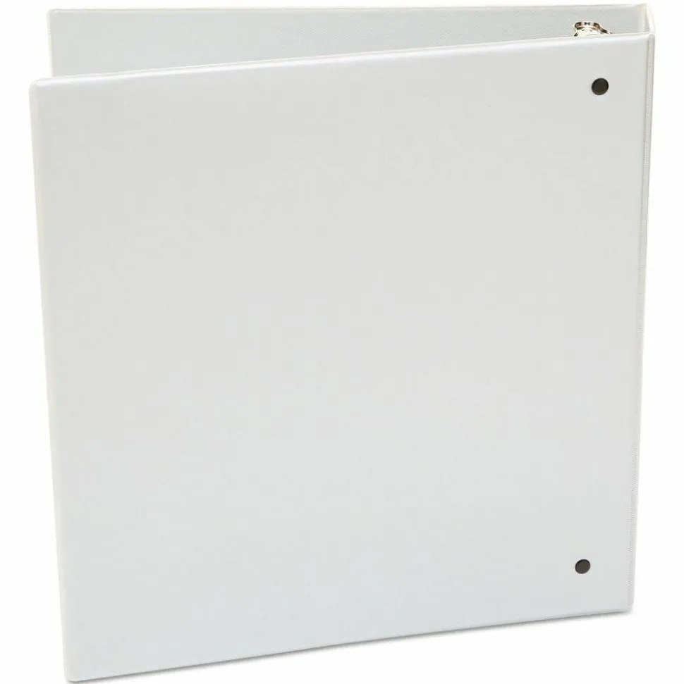 Universal Economy Round Ring View Binder, 3 Rings, 1.5" Capacity, 11 x 8.5, White