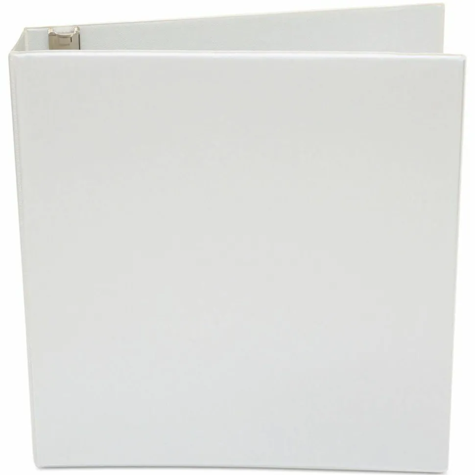 Universal Economy Round Ring View Binder, 3 Rings, 1.5" Capacity, 11 x 8.5, White